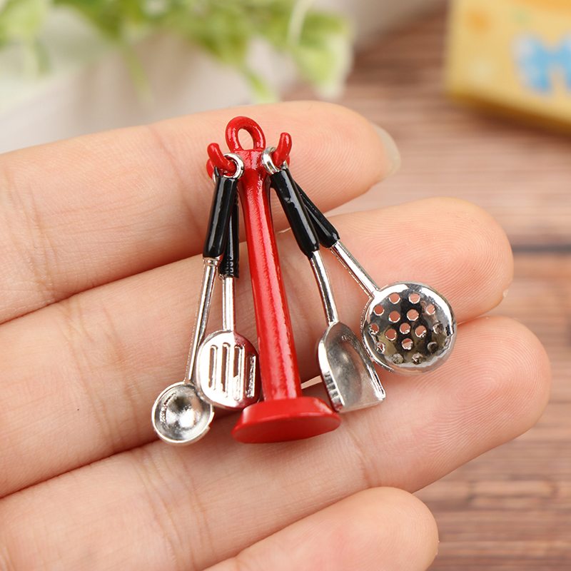 Kids Outdoor Kitchen Accessories - 1:12 кухонная утварь для кукольного домика,
